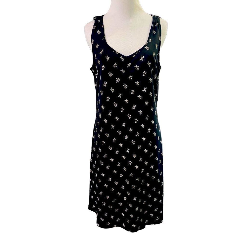 Vintage CITY DKNY Black and Floral Dress
